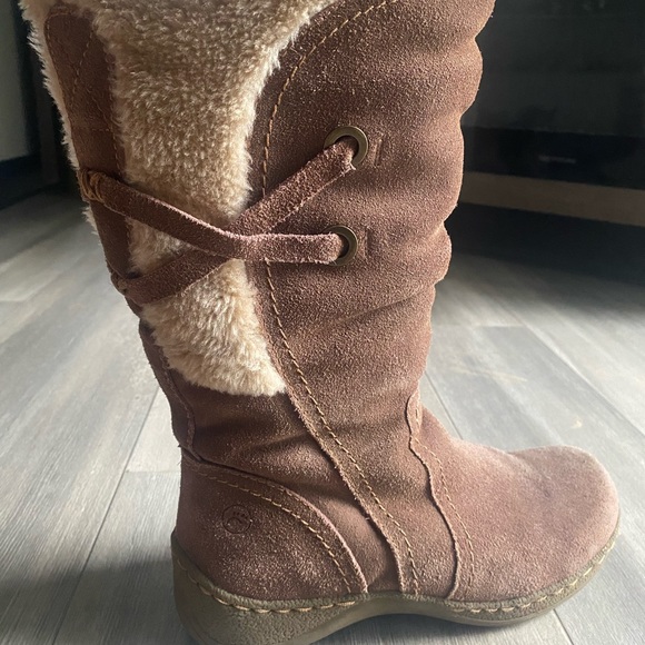 Brown fur boots - Picture 3 of 8